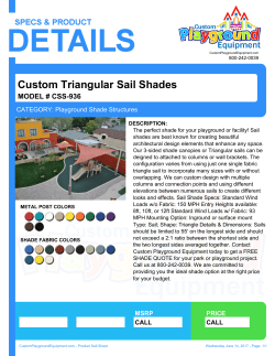 Custom Triangular Sail Shades