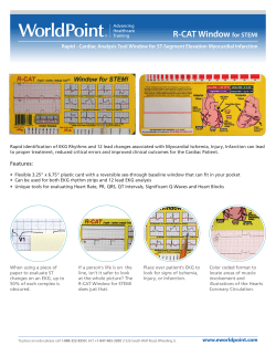 R-CAT Window for STEMI