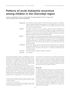 Patterns of acute leukaemia occurrence among children in the