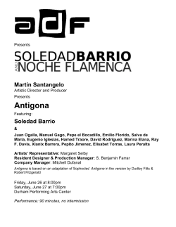 Antigona - American Dance Festival