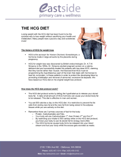 THE HCG DIET