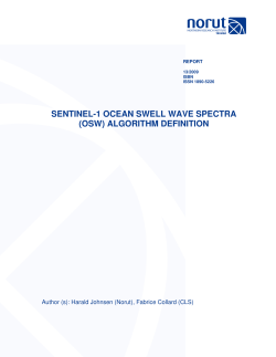 sentinel-1 ocean swell wave spectra (osw) algorithm definition