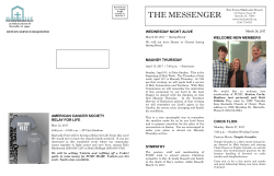 the messenger - Hartselle First United Methodist Church