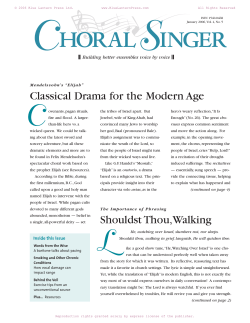 sample issue - Choral Singer