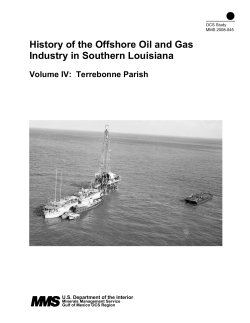History of the Offshore Oil and Gas Industry in Southern Louisiana
