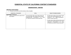essential state of california content standards
