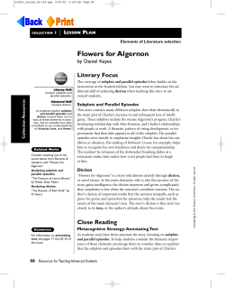 by Daniel Keyes - CMS-Grade8-ELA-Reading-2010