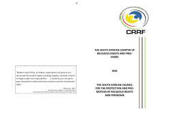 South African Charter - Strasbourg Consortium