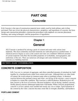 PART ONE Concrete General - ConstructionKnowledge.net