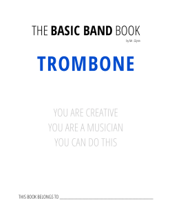 NEW BBB Trombone - Basic Band Info