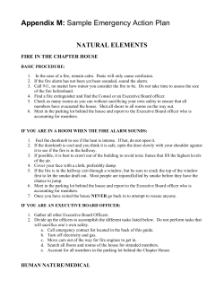 Appendix M: Sample Emergency Action Plan