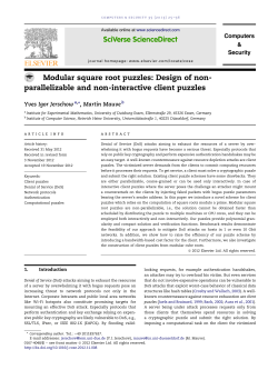 Modular square root puzzles: Design of non