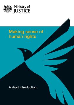 Human rights - a Ministry of Justice guide