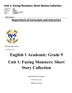 Facing Monsters: Short Story Collection