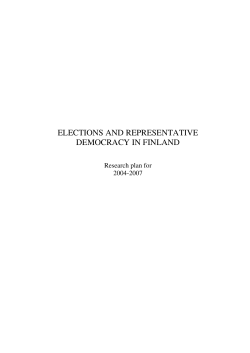 elections and representative democracy in finland