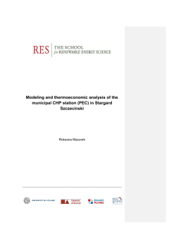 Modeling and thermoeconomic analysis of the municipal CHP
