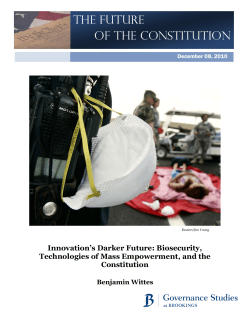 THE FuTuRE OF THE CONSTITuTION