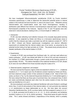Fourier Transform Microwave Spectroscopy of CF3SF5 (Kanagawa