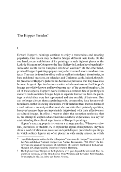 The Hopper Paradox*