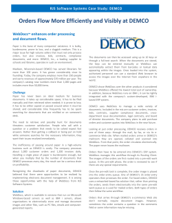 Orders Flow More Efficiently and Visibly at DEMCO