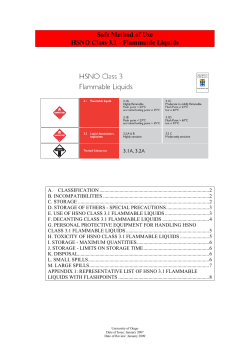 Safe Method of Use - University of Otago