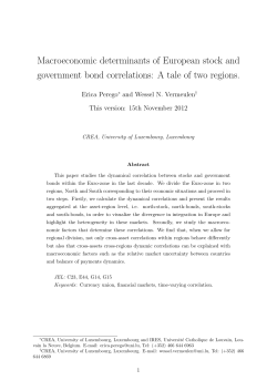 Macroeconomic determinants of European stock and