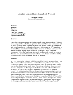 Abraham Lincoln - Teachers Institute of Philadelphia