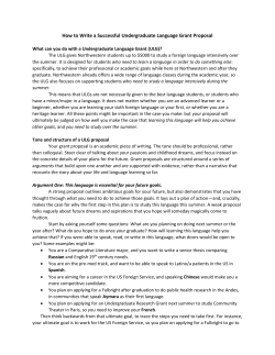 How to Write a Successful Undergraduate Language Grant Proposal