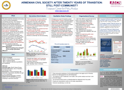 ARMENIAN CIVIL SOCIETY AFTER TWENTY YEARS OF