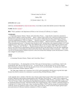 Page 1 Chicano-Latino Law Review Spring, 2006 26 Chicano