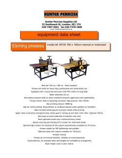 equipment data sheet