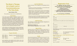 The Body in Therapy: An In-Depth Look at Countertransference