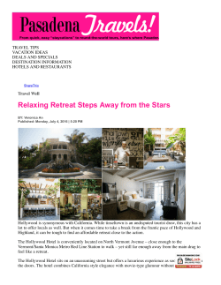 Pasadena Now - Blog - The Hollywood Hotel