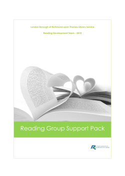 Reading Group Support Pack - London Borough of Richmond upon