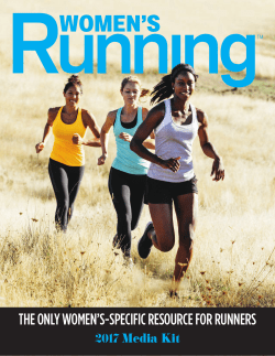 THE ONLY WOMEN`S-SPECIFIC RESOURCE FOR RUNNERS