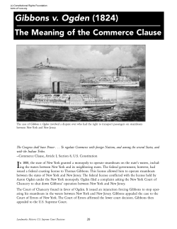 Gibbons v. Ogden (1824) - Constitutional Rights Foundation