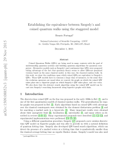 Establishing the equivalence between Szegedy`s and coined