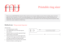 Printable ring sizer