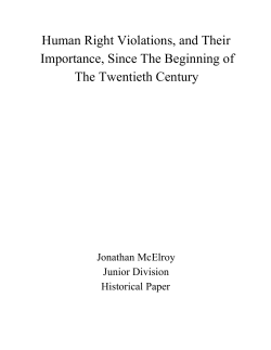 Human Right Violations, and Their Importance, Since The Beginning