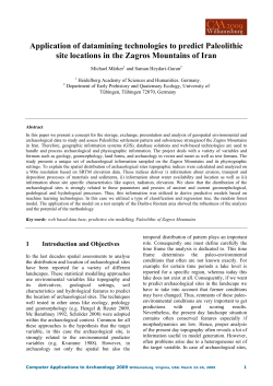 Application of data-mining technologies to predict