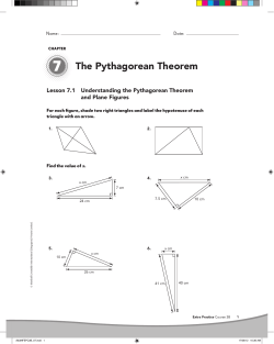 8.7.1 Pythagorean Theorem and Plane Figures