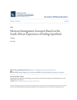 Mexican Immigration Scenarios Based on the South African