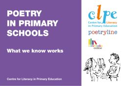 poetry in primary schools