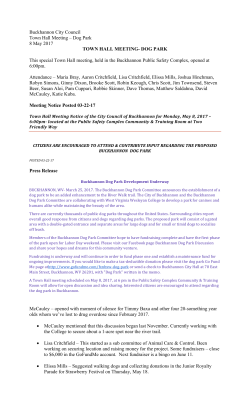 Town Hall Meeting &ndash; Dog Park Minutes for May 8 2017