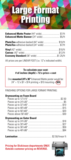 Large Format Printing