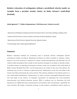 Relative relocation of earthquakes without a