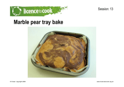 Marble pear tray bake