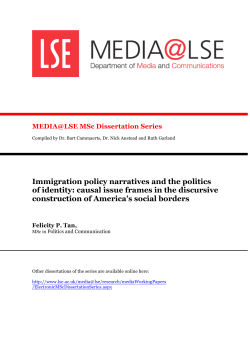 Immigration policy narratives and the politics of identity: causal