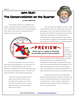 John Muir: The Conservationist on the Quarter