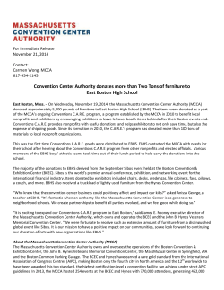 Convention Center Authority donates more than Two Tons of